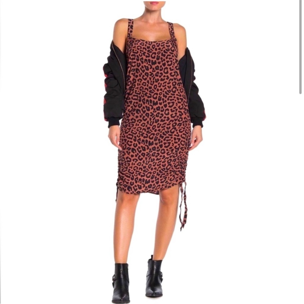 Lovers & Friends Tina Leopard Print Mini Dress Size Medium Indie Sleeze Sexy